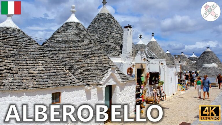 ALBEROBELLO │ITALY.  The TRULLI of ALBEROBELLO.  Colorful 4K images.